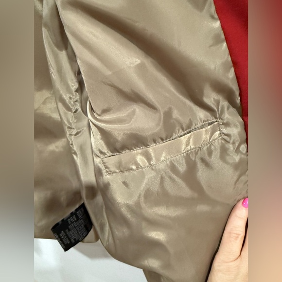 Kenneth Cole Reaction Mixed Fill Down Men’s Quilted Winter Coat. Red Size Large - Picture 14 of 14